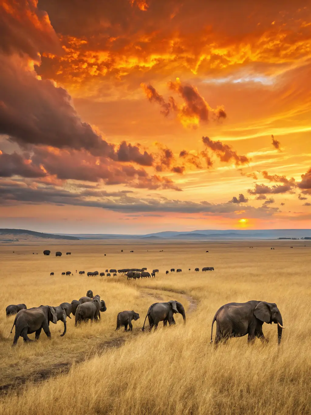 A scenic view from a luxury safari lodge in Tanzania, showcasing the vast African plains and wildlife, representing Verana Luxe's unique and unforgettable travel adventures.