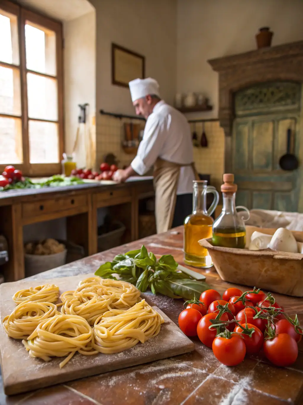 An image of a traveler experiencing a unique cultural immersion activity, such as a private cooking class in Tuscany or a guided tour of ancient ruins in Rome, highlighting authentic experiences.